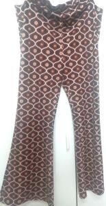 Adult Female Costumes to Hire - HIPPIES - BELLBOTTOMS - BROWN - 2XL